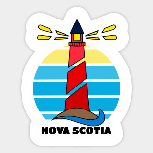 Nova Scotia Canada, Lighthouse Sticker